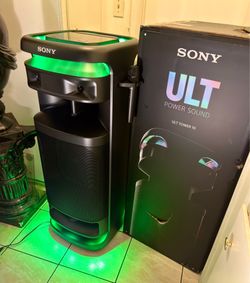 Sony ≠ ULT Tower 10 High-Power Karaoke/ Party Bluetooth Speaker - Wireless Mic, Powerful ULT Bass