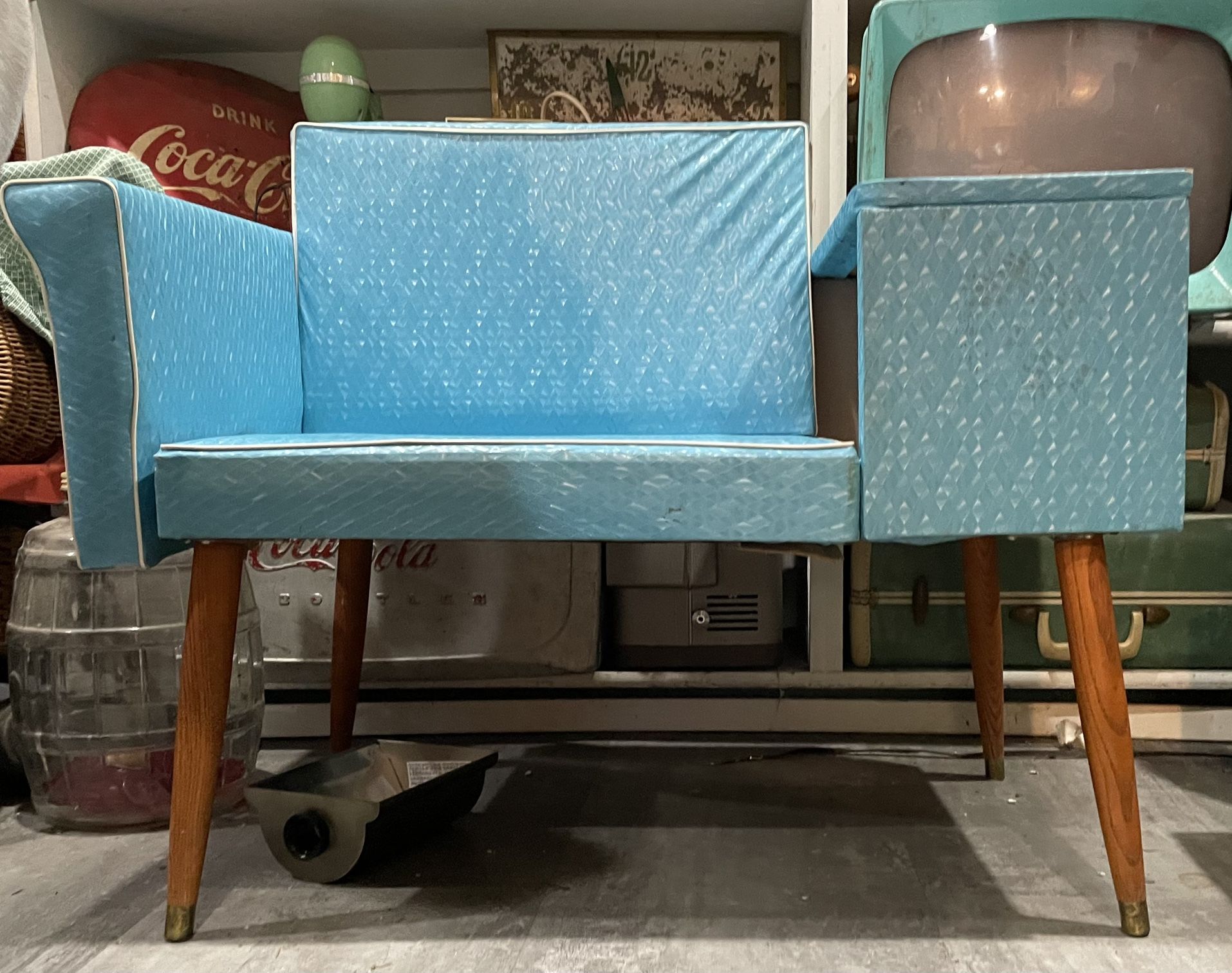 MCM Kids’ Vintage Turquoise Gossip Bench