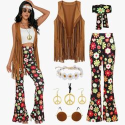Women's Flower Power Costume, Medium