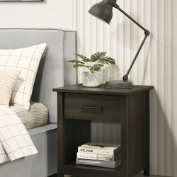 New! Espresso Nightstand, White Nightstand, Summer Oak Nightstand, Nightstands, Open Storage Nightstand, Matching Dresser and Chest Are Available 