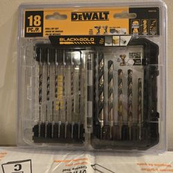 Dewalt 18pcs. Drill Bit Set Black And Gold