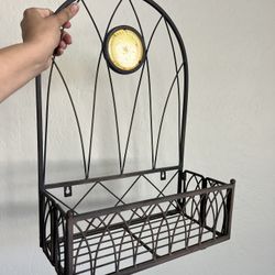 Large Hanging Metal Vintage Boho Sun Plant  Flower Stand 