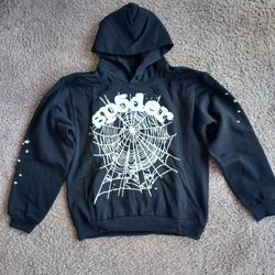Black OG Web Sp5der Hoodie