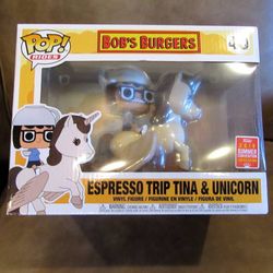 Funko Pop! Rides #40 Espresso Trip Tina & Unicorn Bob’s Burgers NIB