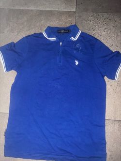 U.S. Polo Assn. Blue Quarter-Zip Polo Shirt