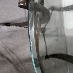 Glass Side Table- MUST GO ASAP