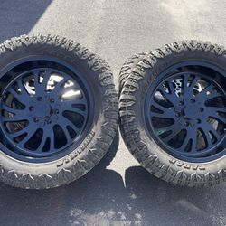 20x10 INCH STEEL OFF ROAD  WITH 33X12.50R20L RENEGADE TIRES