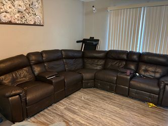 Leather couch