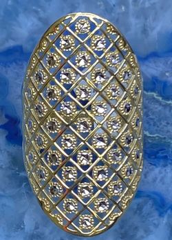 $750 Two Tone Yellow And White Gold Fashion Ring
