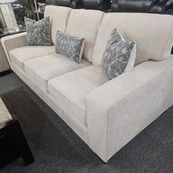 Brand New Biege Soft Chenille Sofa (84.65 x 35.83 x 35.83 in. H)