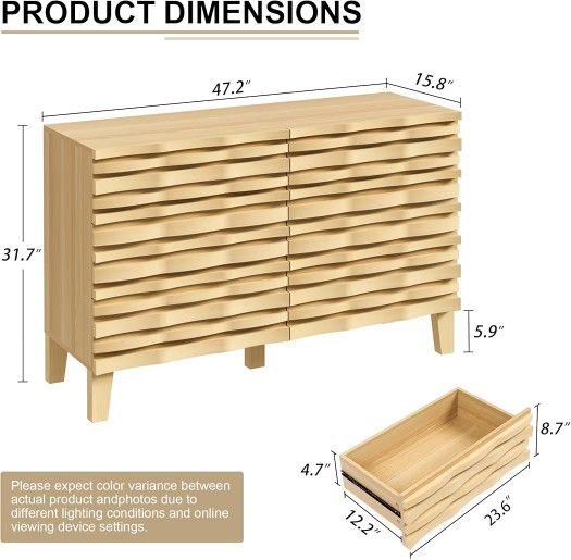 Mid Century Modern 6 Drawer Dresser