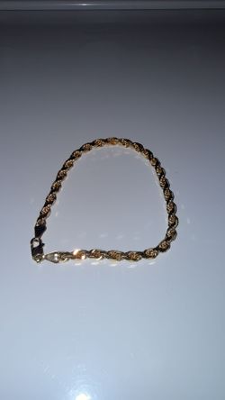 14k Rope chain /  9” long