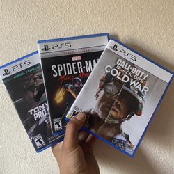 COD Cold War, Spider Man, & Tony Hawks Pro Skater 1 & 2 