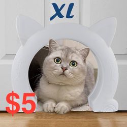 Wordcam Large Cat Door Interior Door, XL Indoor Cat Door, Pet Doors for Cats, Ki