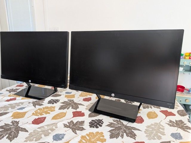 Two 21.5 Inch Desktop Monitors