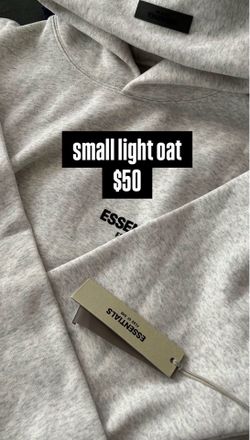 small light oat essentials hoodie
