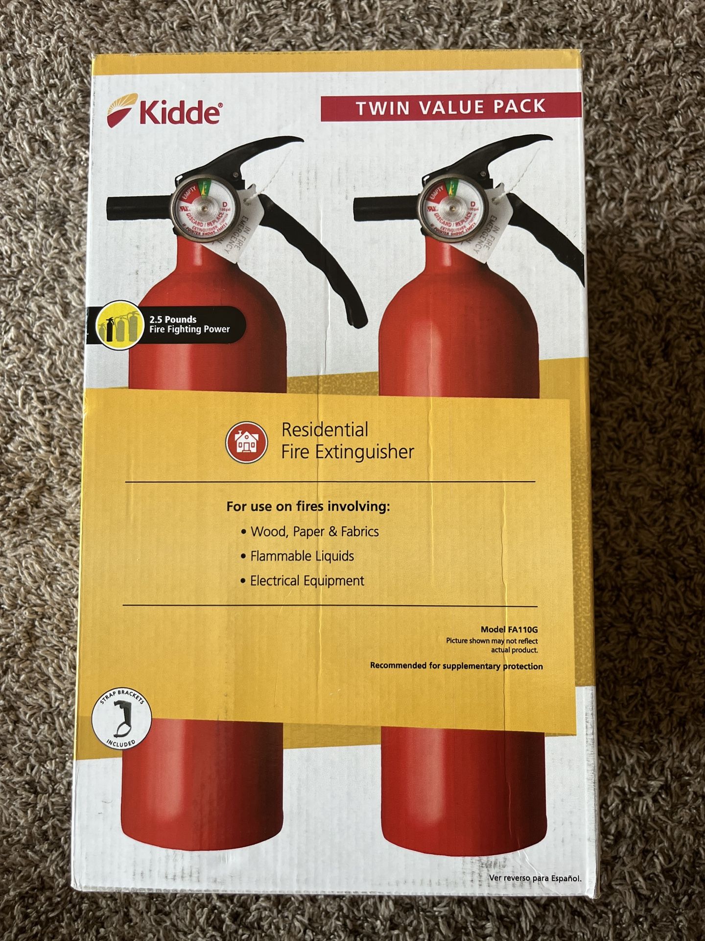 Kidde Fire Extinguisher Twin Pack