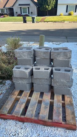 24 Cement wall blocks