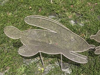 Wire Mesh Bunny(s) - Easter Decor