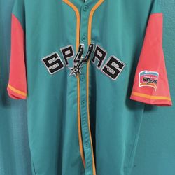 San Antonio Spurs NBA Baseball Jersey