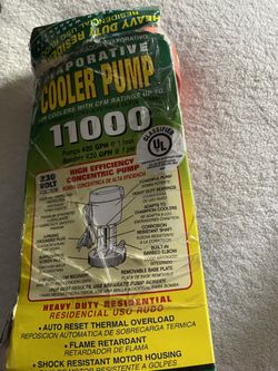 Evaporative  cooler pump