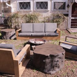 Contract Grade West Elm Outdoor Furniture Set