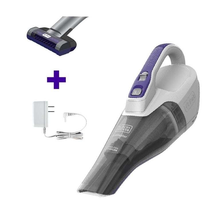 BLACK+DECKER Furbuster Cordless Hand Vacuum - Motorized Upholstery Brush for Pet Hair,