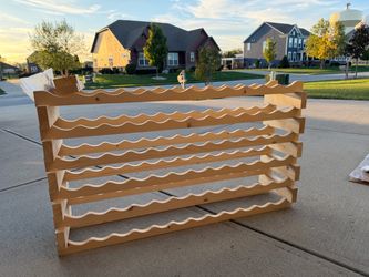 Large Wooden Wine Rack