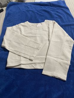zara long sleeve crop top