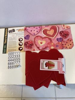 Valentine’s Day Decor *$5 for BOTH* 72”x12” Table Runner & Reusable Mailbox Cover 