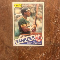 O Pee Chew Traded To Yankees 1985 French/ English Baseball Card 