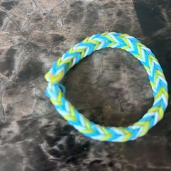 Yellow Blue And White Bracelet 
