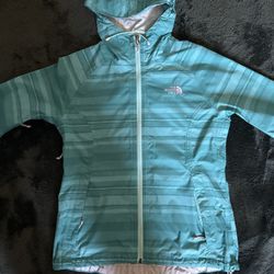 The North Face Womens Blue Full Zip HyVent 2.5L Windbreaker Jacket Size S