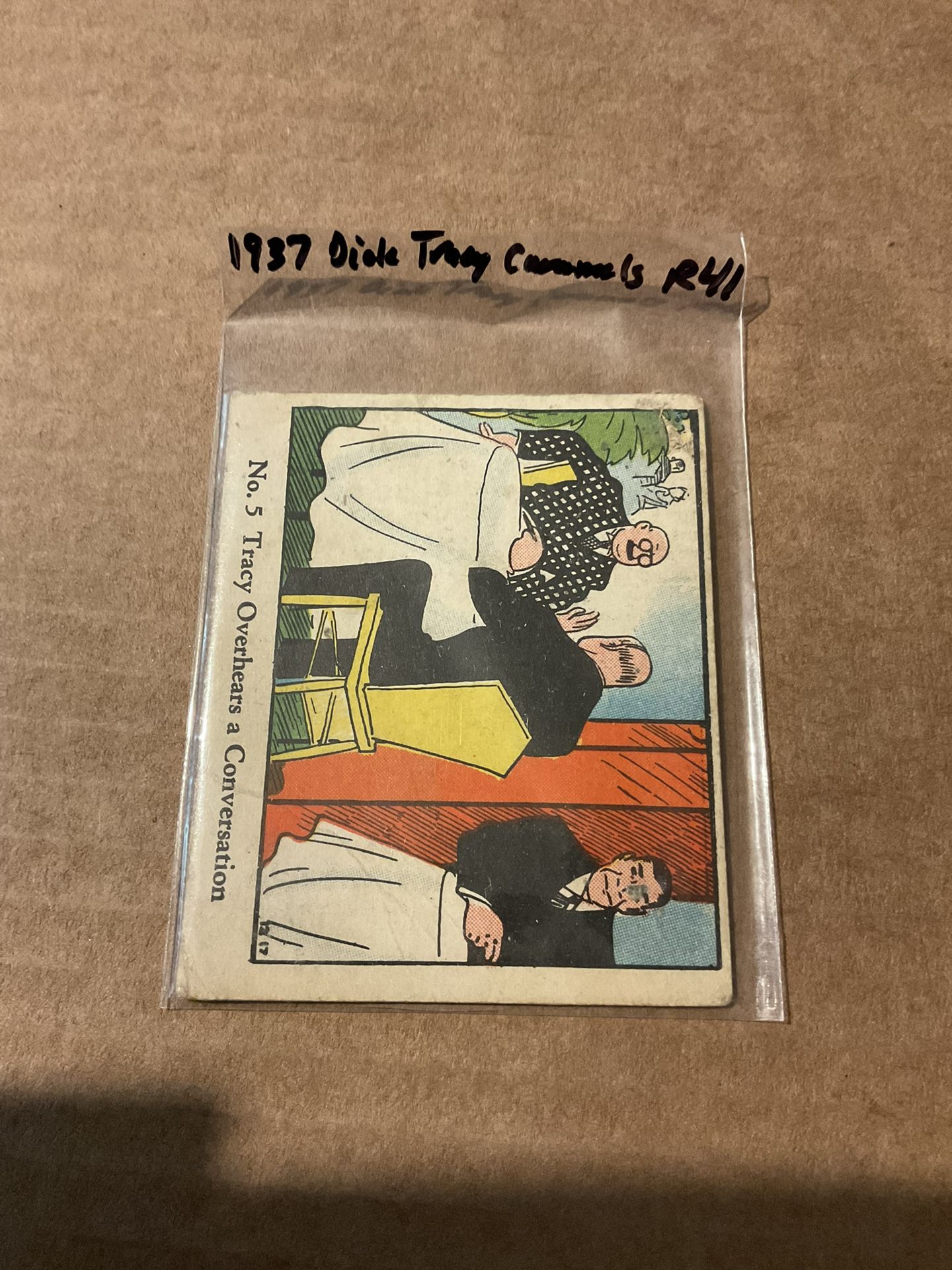 1937 Dick Tracy Caramels Card Non Sports Card Collectibles Antiques 