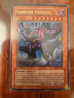 Yugioh Vampire Genesis 1st Edition SD2-EN001 Ultra Rare NM