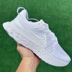 NIKE INFINITY RUN FLYKNIT 2 “TRIPLE WHITE” (Size 10.5, Men’s)