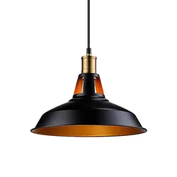 Set of 2 - ArtisanGleam Vintage Hanging Pendant - Matt Black