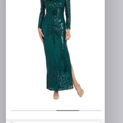 Long Length Sequin Gown