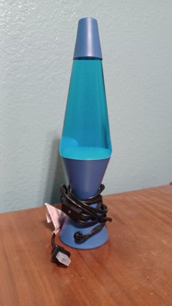 Lava Lamp - Blue With White Lava (Like New)