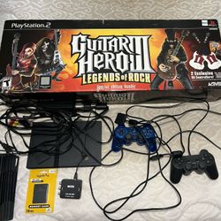 Ps2 Guitar Hero Bundle with extra games 