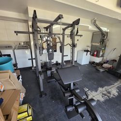 Smith Machine 2001 | Multi-Use Adj Bench | Gym Equipment | Fitness | Squat Rack | Excercise |🔴WEIGHTS AND BARBELL SOLD SEPARATELY 🔴 FREE DELIVERY 🚚