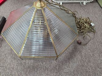 Vintage glass chandelier
