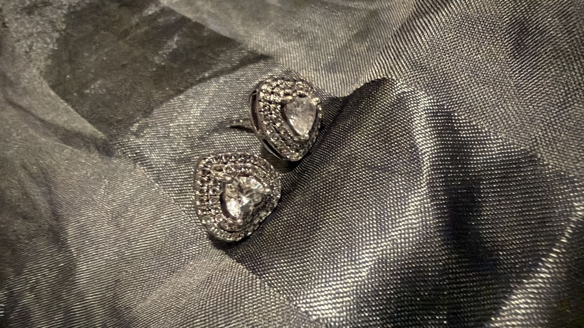 Sterling Silver Hear Earrings