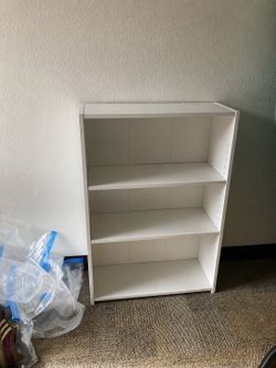 White 3-Shelf Bookcase / Storage Shelf
