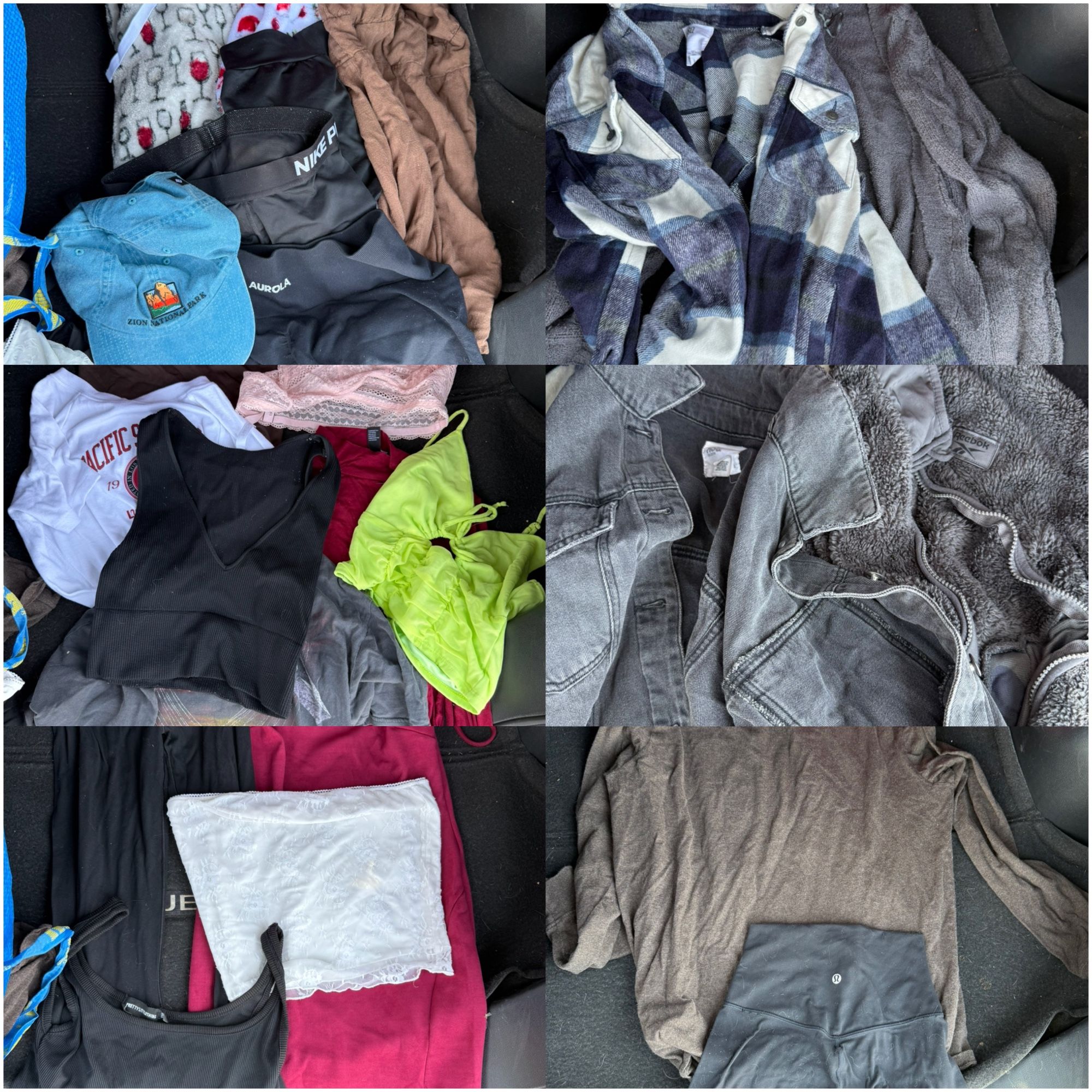 Bag of Used Women’s Clothes (S/M) (Tops, Dresses, Pants, Workout, Accessories, Jackets & More)