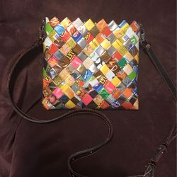 Nahui Ollin Candy Wrapper Cross Body 8x8