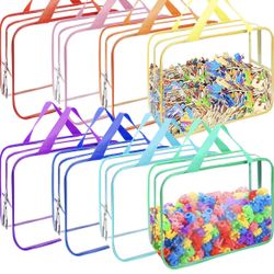 8 Packs 8 Colors Reusable Toy Storage Bags