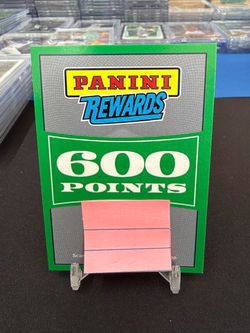 Panini Rewards 600 Points - Unused Redemption Card
