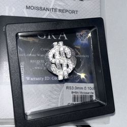Moissanite Money Sign Ring (Negotiable)