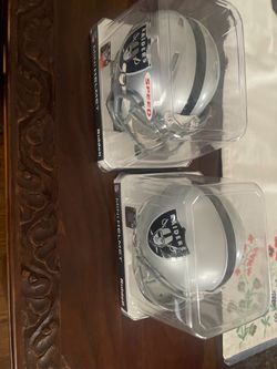 Raiders VS4 Out Of Production Riddell Mini Helmet 6 Available